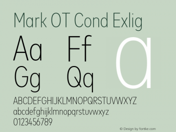Mark OT Cond Extlight Version 7.60图片样张