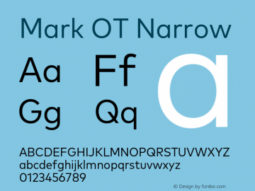 Mark OT Narrow Version 7.60图片样张