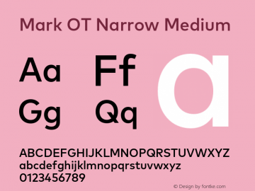 Mark OT Narrow Medium Version 7.60图片样张