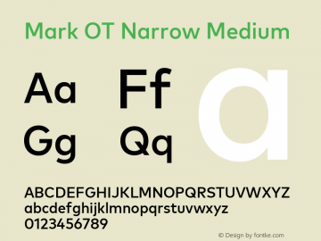 Mark OT Narrow Medium Version 7.60图片样张