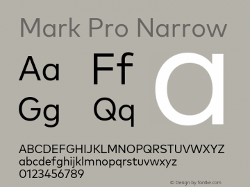 Mark Pro Narrow Version 7.60图片样张
