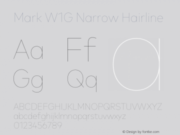 Mark W1G Narrow Hairline Version 1.00, build 8, g2.6.4 b1272, s3图片样张