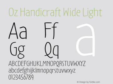 Oz Handicraft Wide Light Version 1.00图片样张