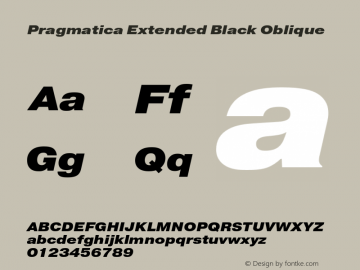 Pragmatica Extended Black Obl Version 2.000图片样张