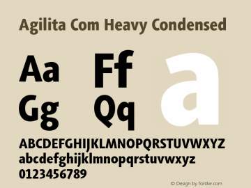 Agilita Com Heavy Condensed Version 1.02图片样张