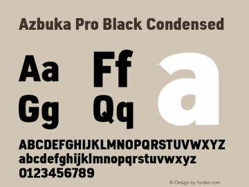 Azbuka Pro Black Condensed Version 1.000图片样张