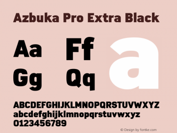 Azbuka Pro Extra Black Version 1.000图片样张