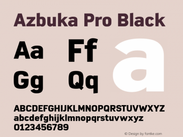 Azbuka Pro Black Version 1.000图片样张