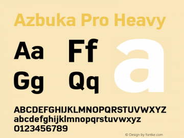 Azbuka Pro Heavy Version 1.000图片样张