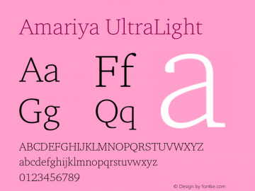 Amariya UltraLight Version 1.00, build 14, g2.4.2 b996, s3图片样张