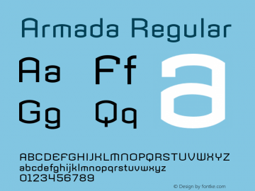 Armada Regular 001.000 Font Sample