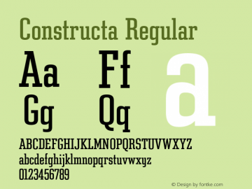 Constructa Regular 001.000图片样张