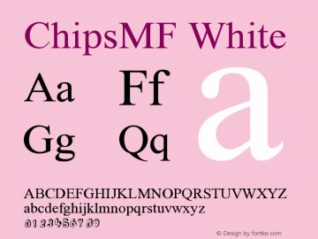 ChipsMF White Version 3.000图片样张