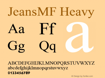 JeansMF Heavy Version 4.000图片样张