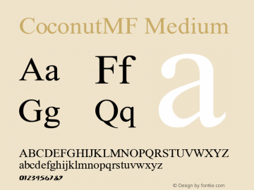 CoconutMF Medium 3.0图片样张