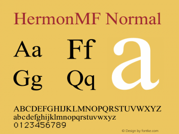 HermonMF-Normal Version 2.000图片样张