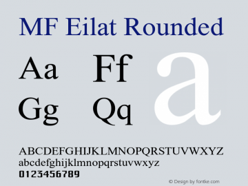 MFEilat-Rounded Version 2.000图片样张