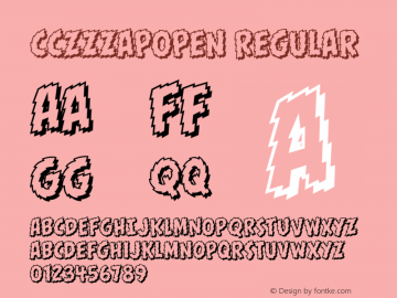 CCZzzapOpen Version 1.000 2006 initial release图片样张