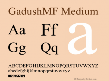 GadushMF-Medium Version 2.000图片样张