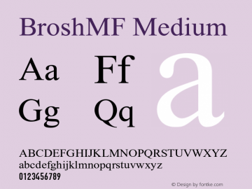 BroshMF-Medium Version 2.000图片样张