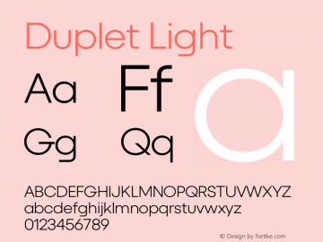 Duplet Light Version 1.000图片样张