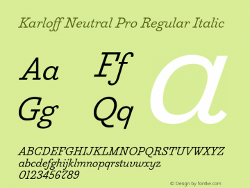 Karloff Neutral Pro Reg Ita Version 1.0; 2012图片样张