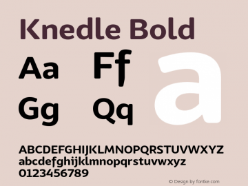 Knedle Bold Version 0.201;FEAKit 1.0图片样张