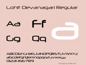 Lohit Devanagari Regular 图片样张