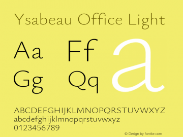 Ysabeau Office Light Version 0.025图片样张