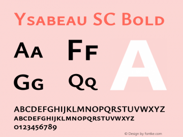 Ysabeau SC Bold Version 0.025图片样张