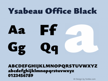Ysabeau Office Black Version 0.025;FEAKit 1.0图片样张