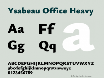 Ysabeau Office Heavy Version 0.025;FEAKit 1.0图片样张