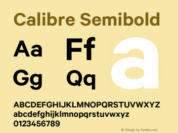 Calibre Semibold Version 1.005图片样张