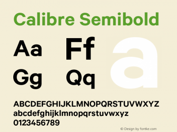 Calibre Semibold Version 1.005图片样张