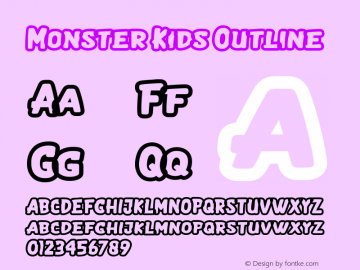 MonsterKids-Outline Version 001.000图片样张