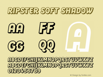 Ripster Soft Shadow Version 1.000;hotconv 1.0.109;makeotfexe 2.5.65596图片样张