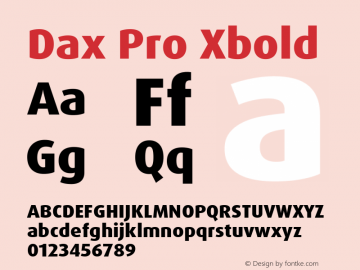 Dax Pro Xbold Version 7.504; 2017; Build 1027图片样张