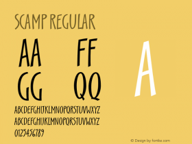 Scamp Regular 001.000 Font Sample