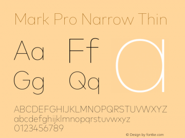 Mark Pro Narrow Thin Version 7.60图片样张