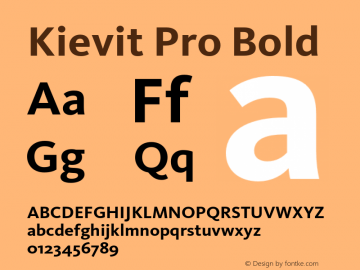 Kievit Pro Bold Version 7.700, build 1040, FoPs, FL 5.04图片样张