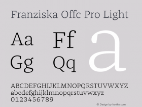 Franziska Offc Pro Light Version 7.504; 2014; Build 1022图片样张