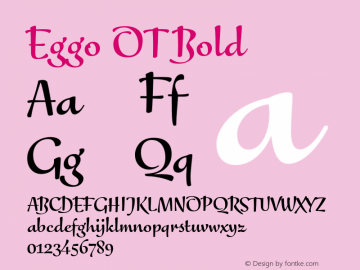 Eggo OT Bold Version 7.60图片样张