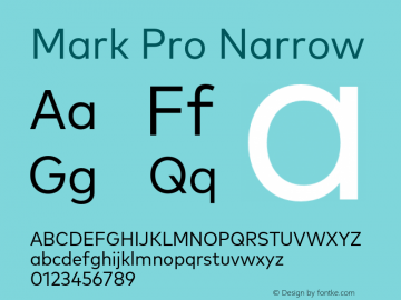 Mark Pro Narrow Version 7.60图片样张