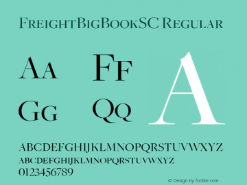 FreightBigBookSC字体家族|FreightBig