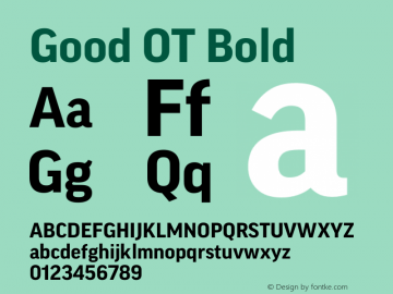 Good OT Bold Version 7.60图片样张