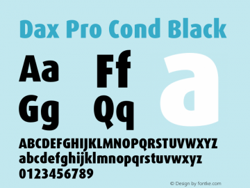 Dax Pro Cond Black Version 7.504; 2006; Build 1022图片样张