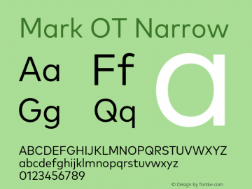 Mark OT Narrow Version 7.60图片样张