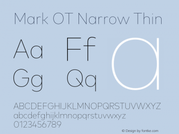 Mark OT Narrow Thin Version 7.60图片样张