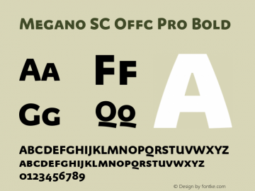 Megano SC Offc Pro Bold Version 7.504; 2012; Build 1026图片样张