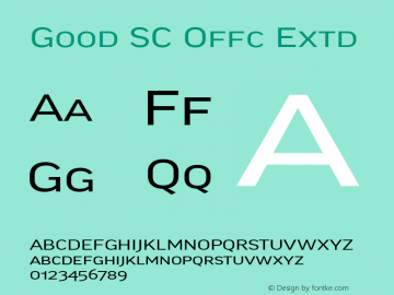 Good SC Offc Extd Version 7.504; 2014; Build 1020图片样张